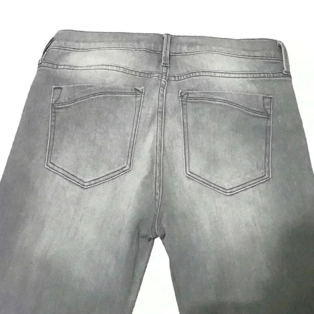 Women Express Mid Rise Gray Distressed Leggings-NWT - Picture 4 of 8